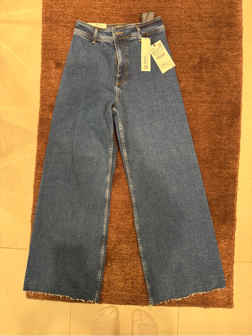 NWT Zara The Marine Straight Jeans